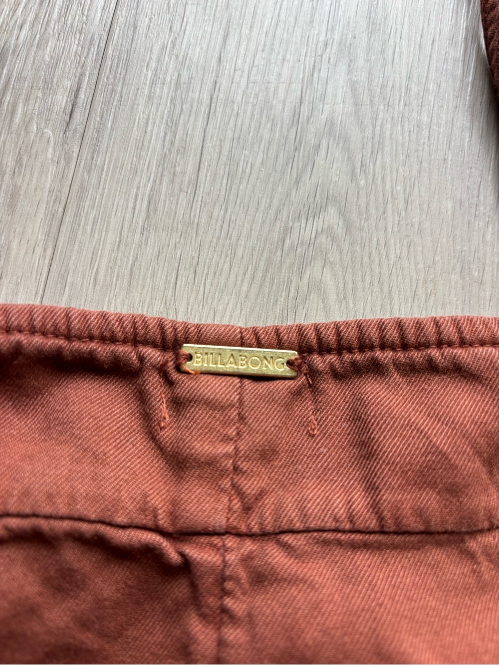 Billabong Rust Orange Short Overalls - Picture 4 of 4